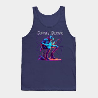 Blue cowboy skull duran Tank Top